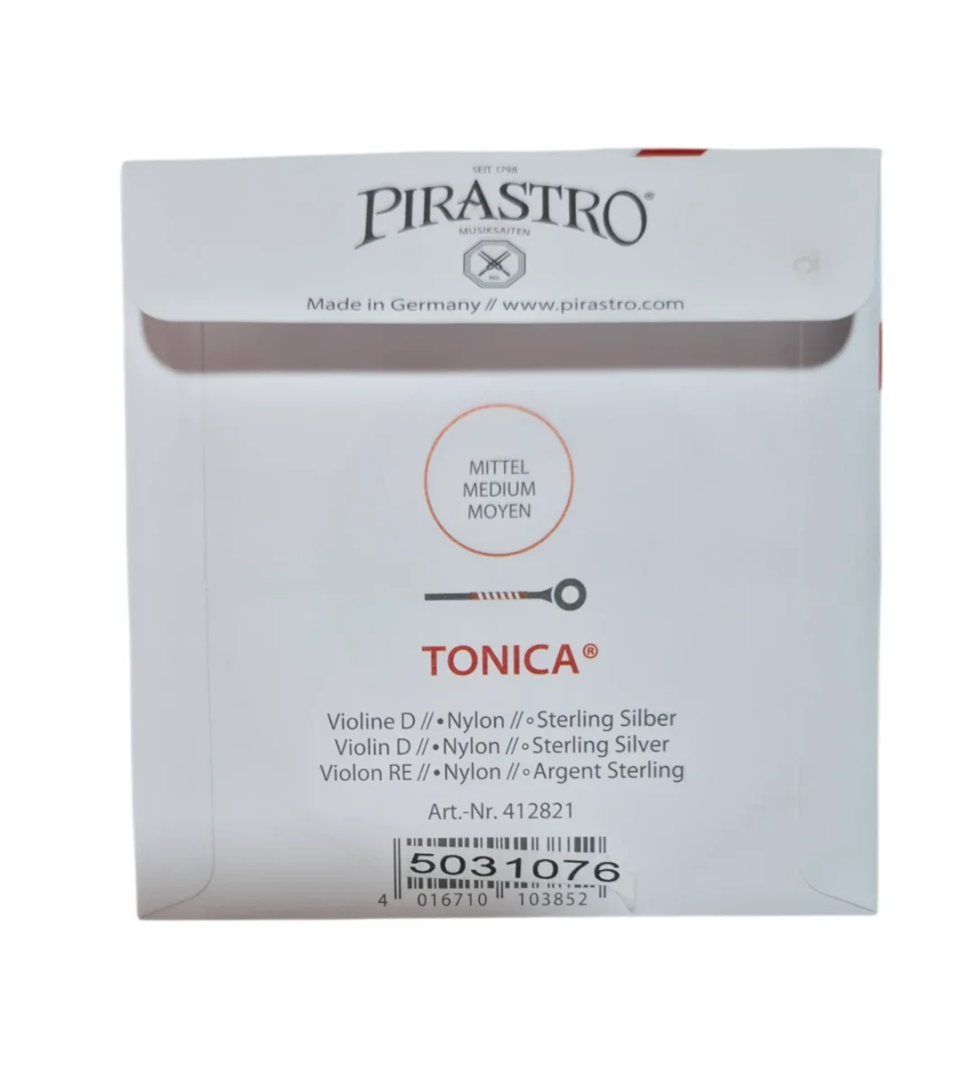 Cuerda RE p. violín, Tonica